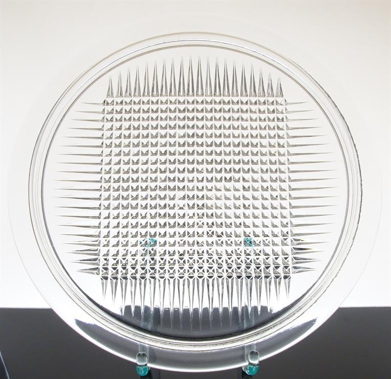 Ojedinělý tác dekor jemných pyramidek F. VÍZNER Libochovice