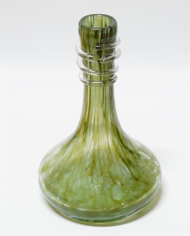 Váza dekor zatavených bublin Jan GABRHEL sklárna Chlum 1975