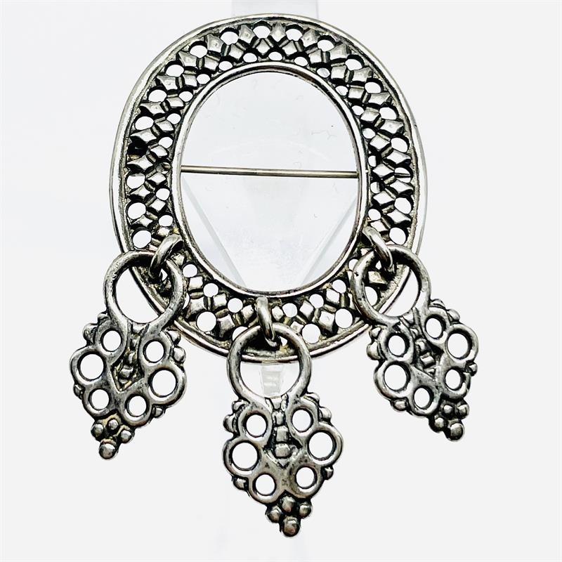 Stříbrná designová brož - Kalevala Koru