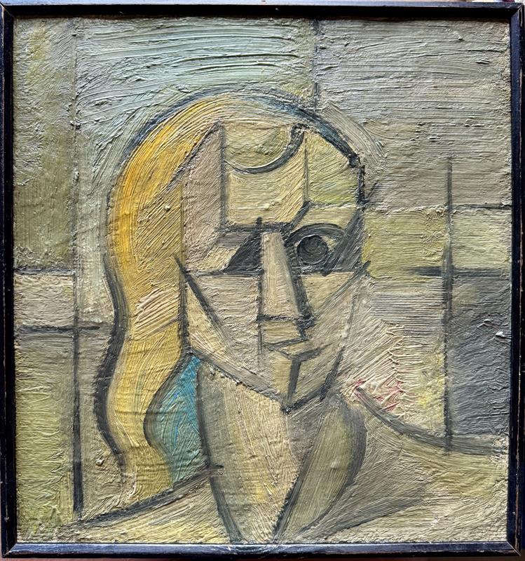 Neznámý autor: Kubistická hlava dívky