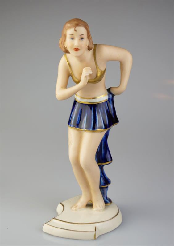 Art deco soška tanečnice - Royal Dux