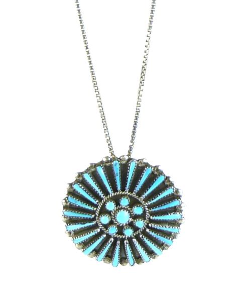 Stříbrný náhrdelník s tyrkysy