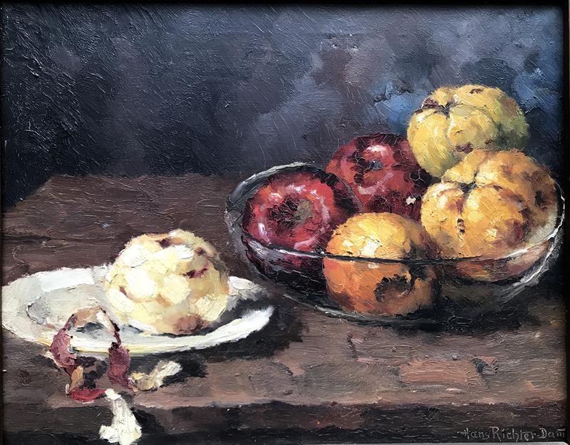 Hans Richter-Damm: Zátiší s jablky