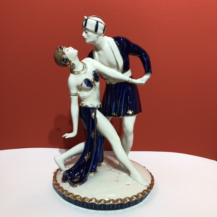 Royal Dux, Rudolph Valentino, kobaltovýporcelán