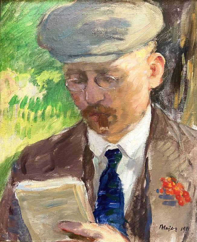 Antonín Majer: Portrét muže (autoportrét) z r. 1911