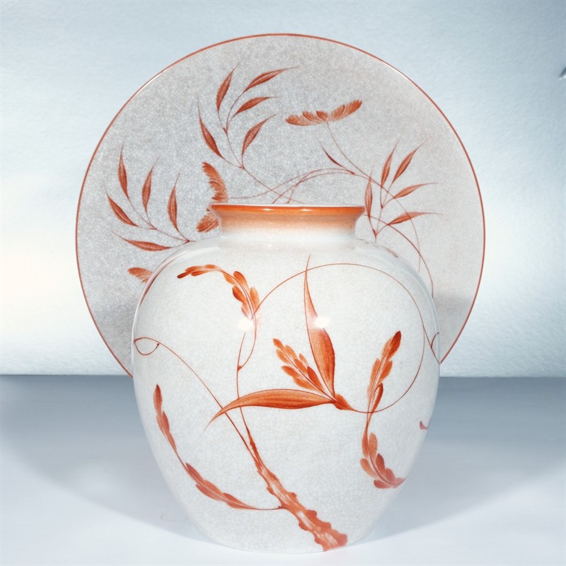 Fritz von Stockmayer (1877-1940)  Váza a mísa Rosenthal