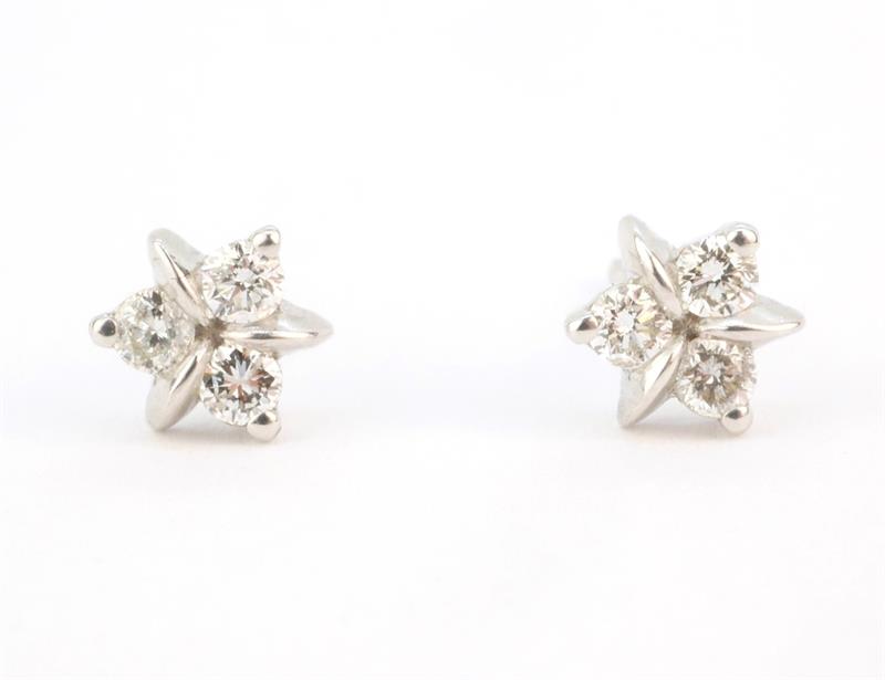 Zlaté náušnice s brilianty