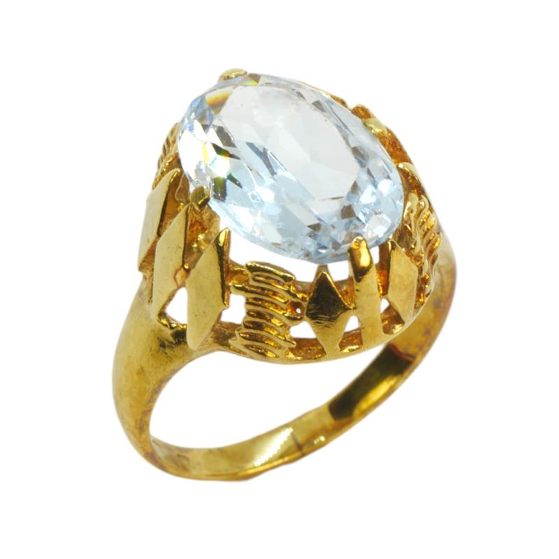 Zlatý prsten se spinelem