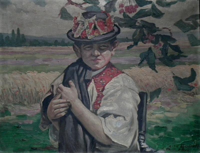 Lojza Budík: Krojovaný chlapec.