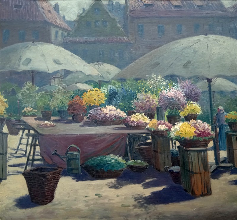 Gustav Macoun - Květinový trh v Praze
