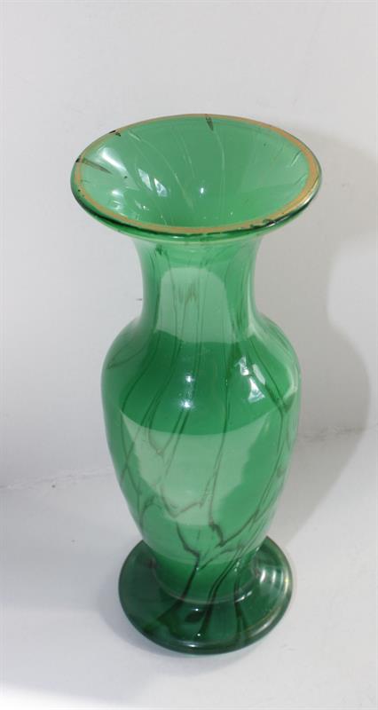 Vázička  Malachitglas