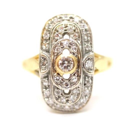 Zlatý prsten s diamanty