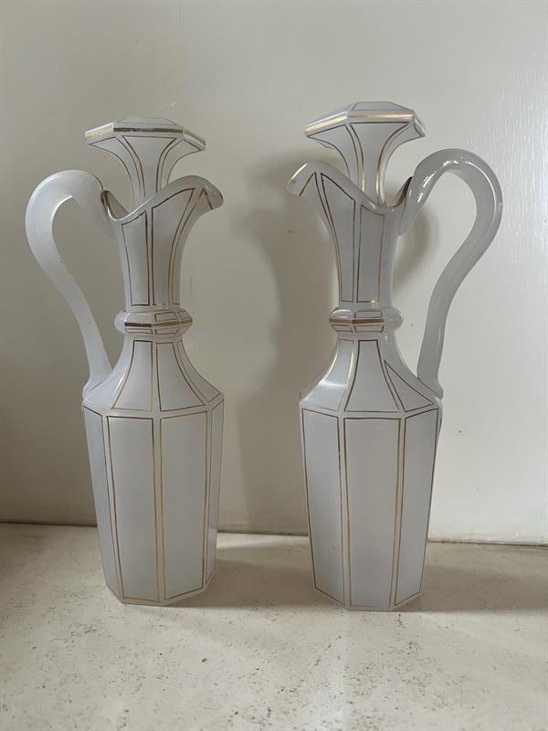 Párové biedermeier karafy – džbánky