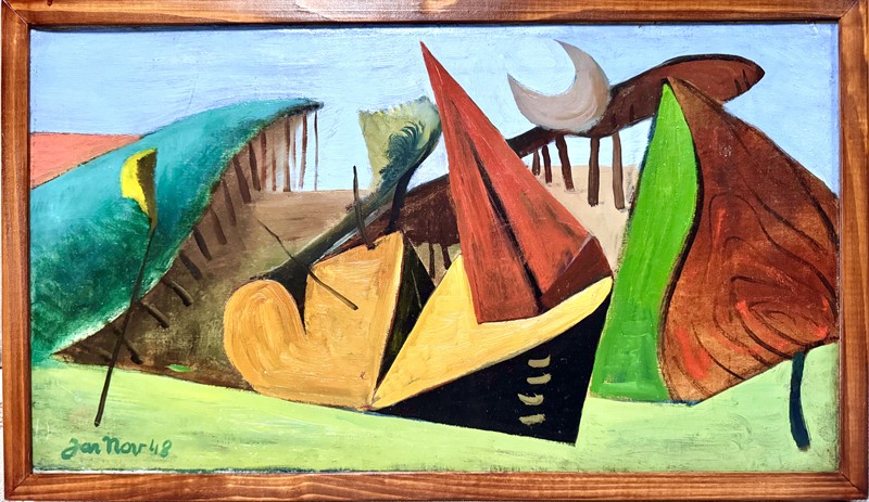 Jaroslav Novák: Surrealistická krajina (1948)