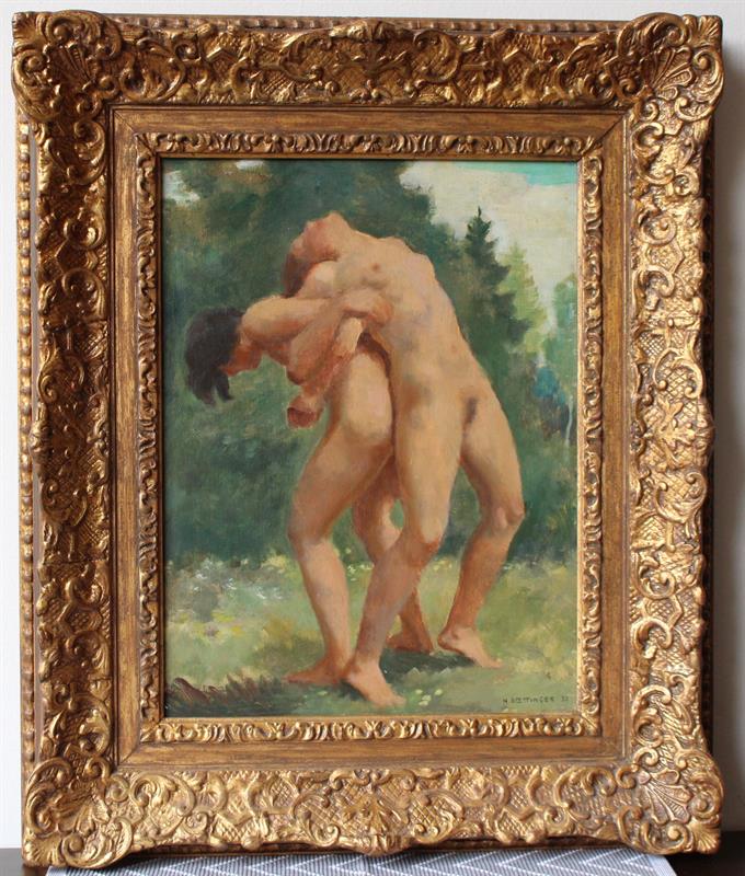 Hugo Boettinger - Váhy - Olej