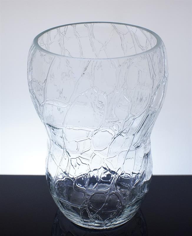 Čirá secesní váza s optickým dekorem LOETZ - Koloman MOSER