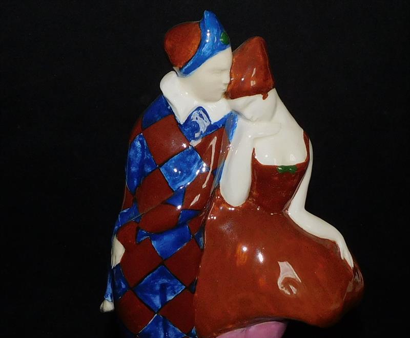 PIEROT a KOLOMBINA, keramika, art deco