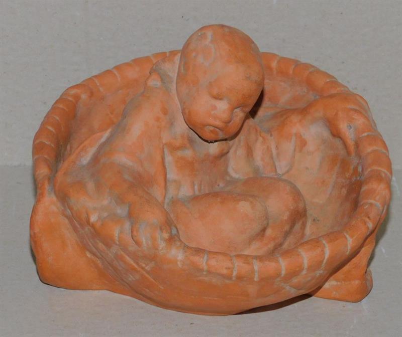 FRANTA UPRKA - Dítě v okřínu, keramika, PEXIDER
