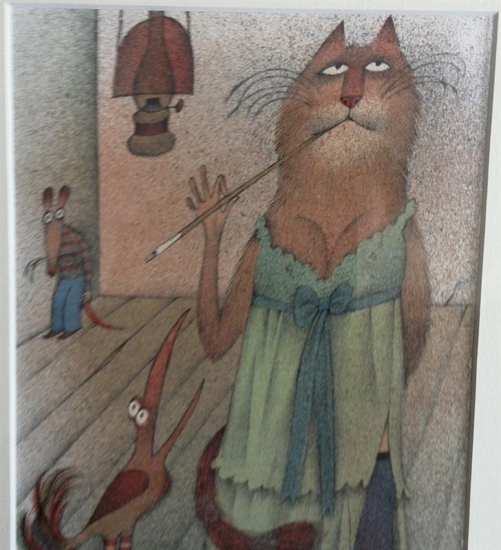 Adolf BORN Paní kočka přemýšlí