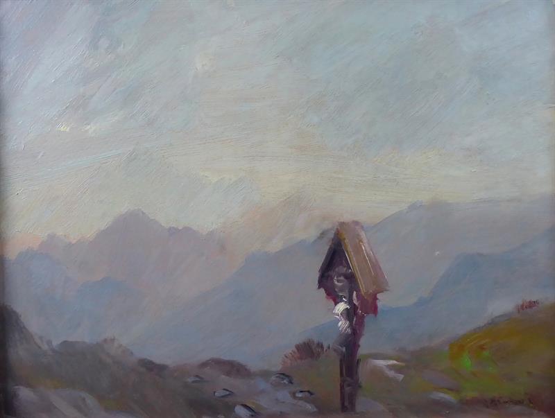 Boží muka a Pohled na hrad Trosky