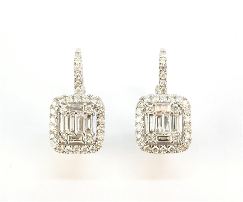 Zlaté náušnice s brilianty 0,93 ct