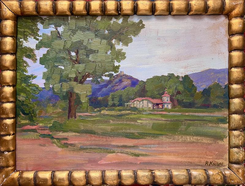 Regina (Rega) Kreidl: Letní krajina se stavením