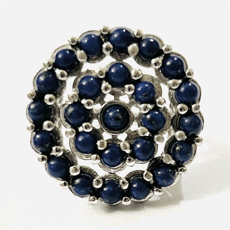 Stříbrný designový prsten s lapis lazuli