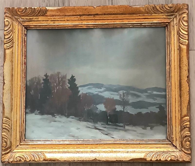 Gustav Macoun: Zimní krajina. Ověřeno!