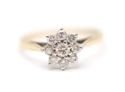 Zlatý prsten s diamanty