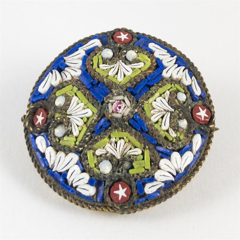 MILLEFIORI BROŽ, ITÁLIE MURANO