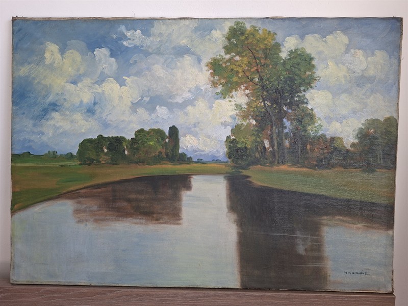 Markó Ernö - obrovská krajina - olej na plátně