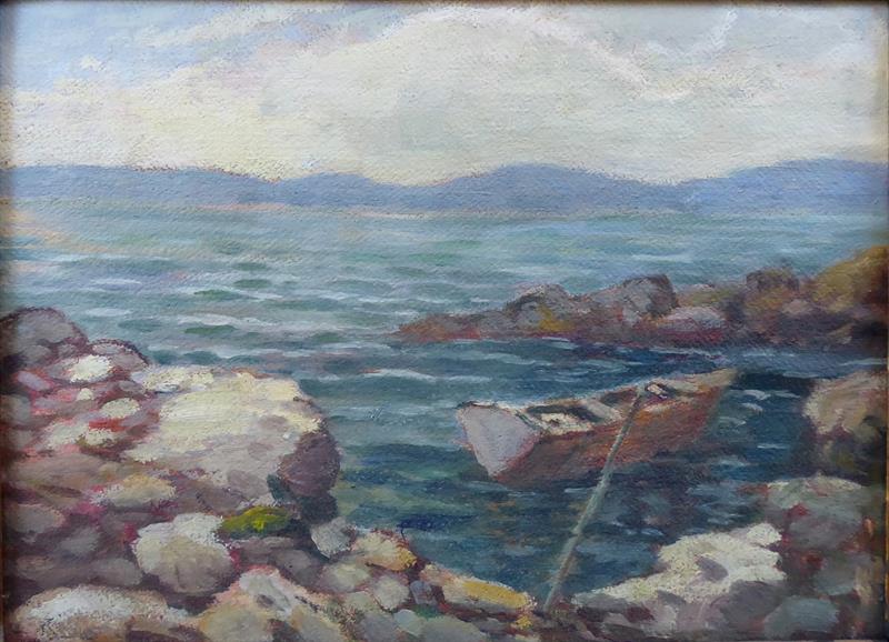 Josef Bino - Loďka v zátoce