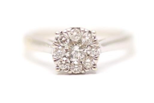 Zlatý prsten s diamanty