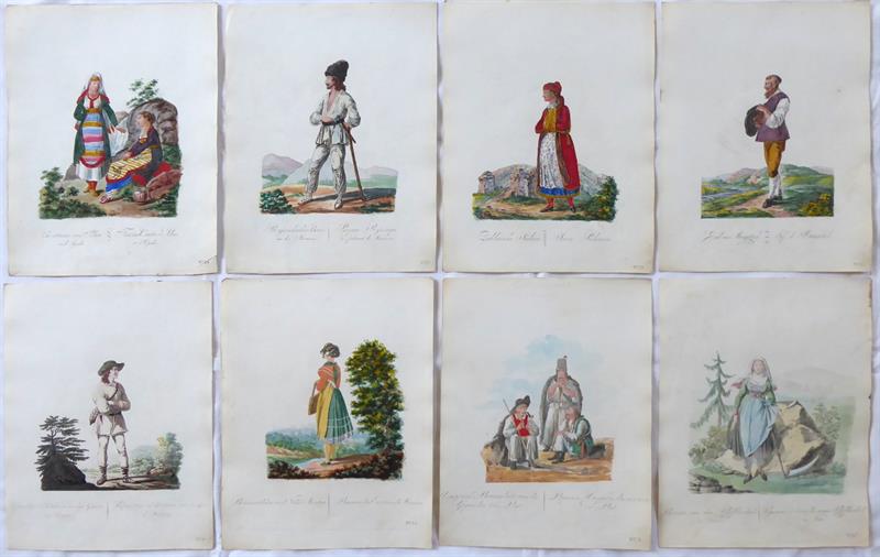 Costumes de la Monarchie Autrichiene- 8 listů