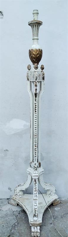 Klasicistní bílo zlatá lampa