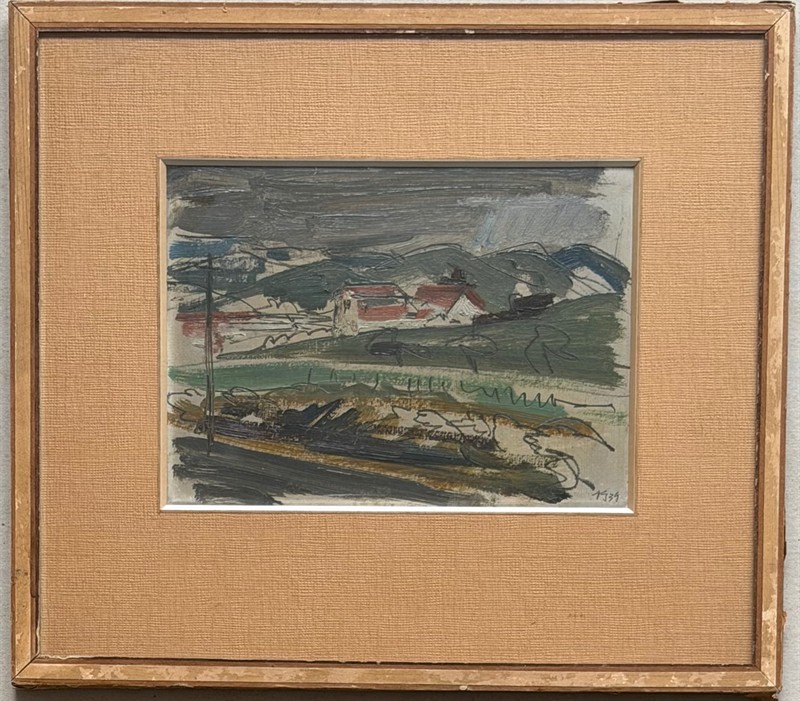 Winterová-Mezerová Julie (1893–1980) – Krajina se snopy