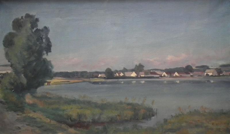 Vladimír Ringes:Z hráze rybníka. Jižní Čechy,