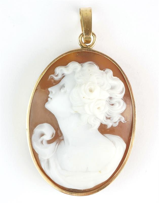 Kamej - přívěsek/brož