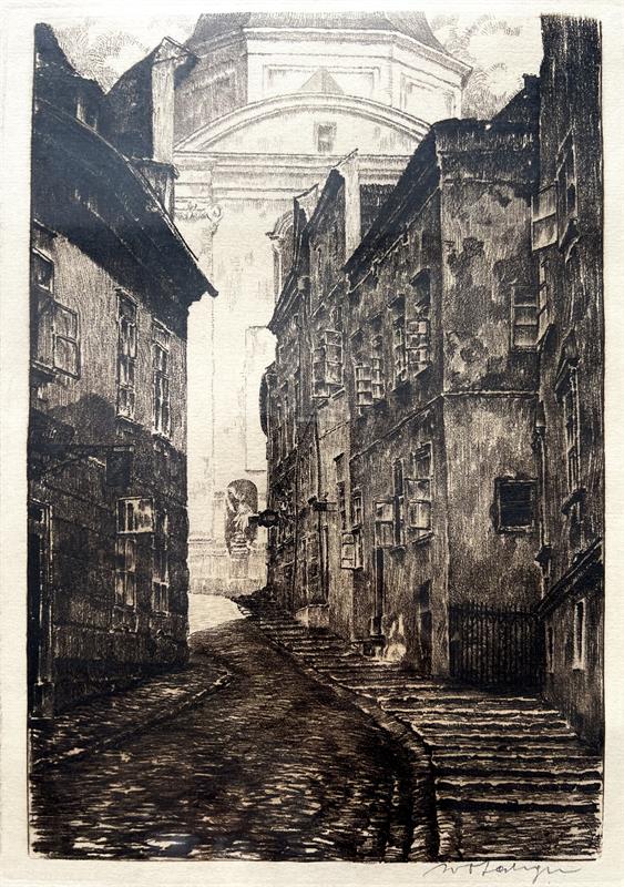 Ivo Saliger: Ulička ke kostelu