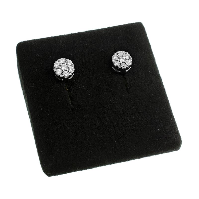 Zlaté náušnice s brilianty