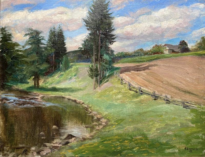 František Zikmund: Letní krajina (1922)
