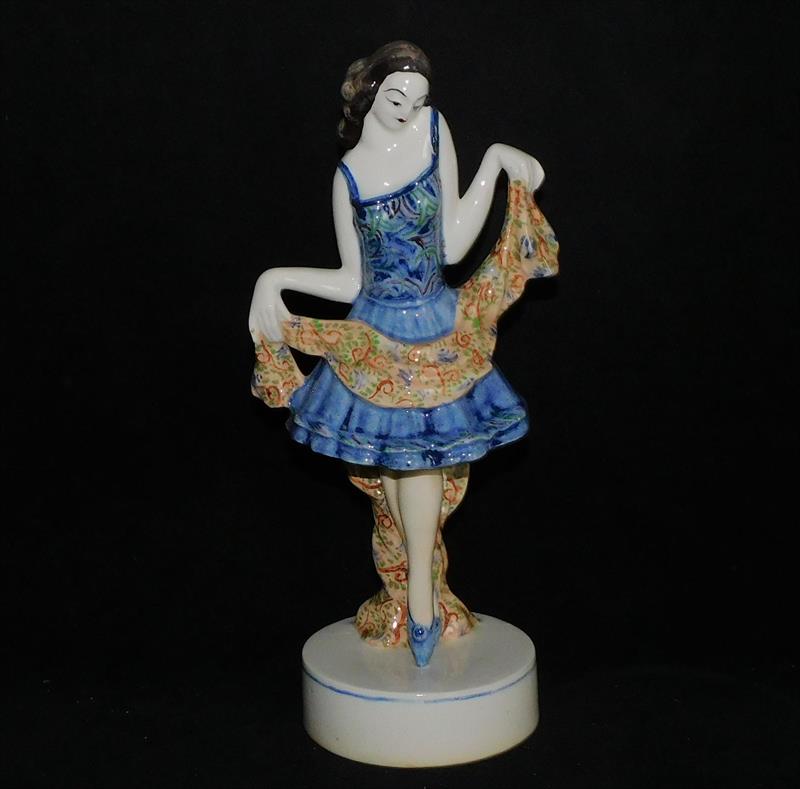 TANEČNICE - keramika, art deco, perfektní stav