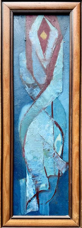 J. K.Novák: Abstraktní kompozice v modré