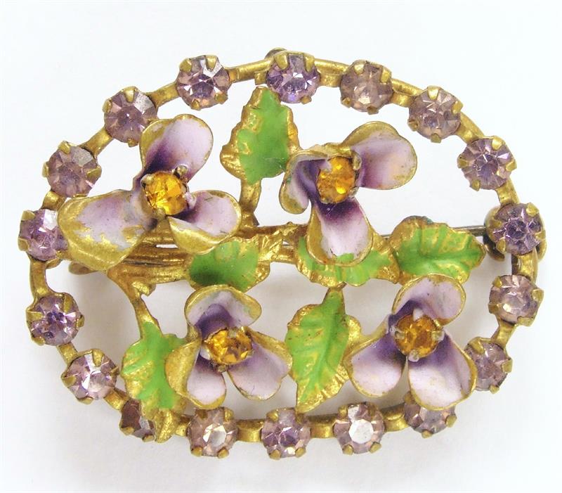 Brož v secesním stylu