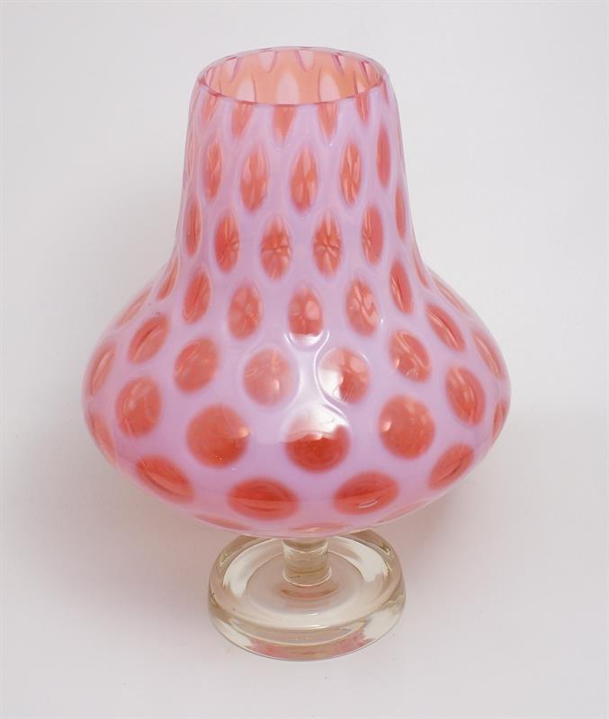 Váza přejímané sklo kolekce FLORET M.METELÁK Harrachov 1965