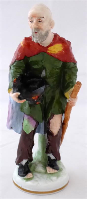 Barevná soška žebráka - Schwarza- Saalbahn