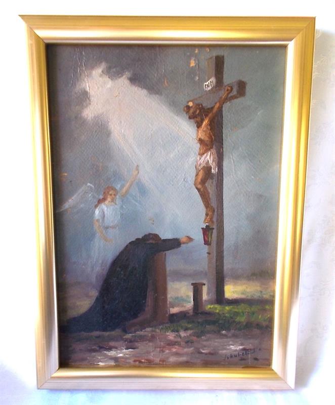 Velikonoční motiv, Ježíš na kříži, počátek 20. století