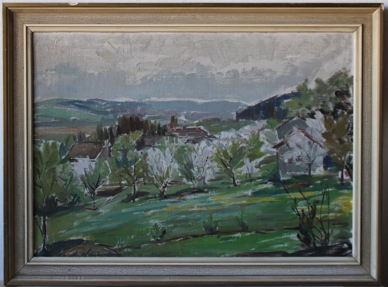 Maryša Neubertová - Pohled do krajiny - Olej