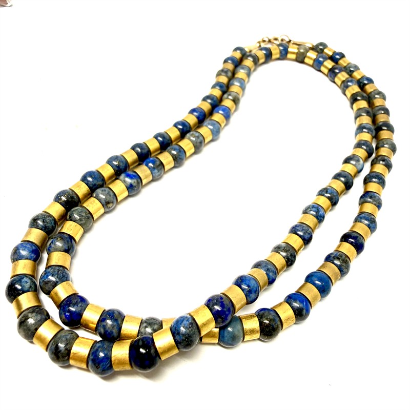 Designový náhrdelník s lápisy lazuli