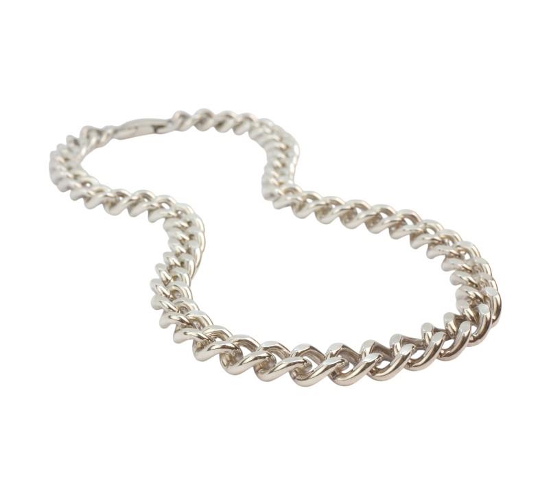 Stříbrný článkový náhrdelník